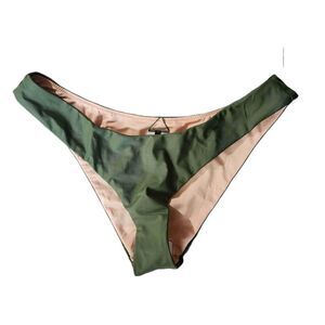 NWT J.Crew Womens Green Lined Bikini Bottom Swimwear Size M